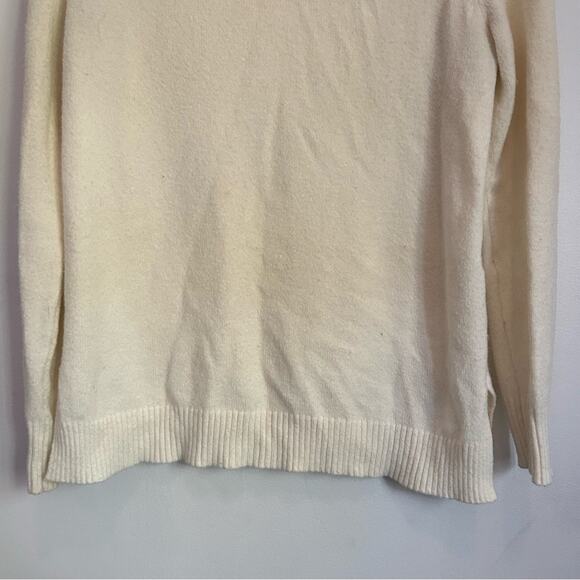 Anthropologie Welford Mock Neck Pullover Sweater Cream Size XS - Picture 4 of 7